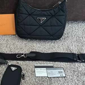 Prada quilted nylon crossbody